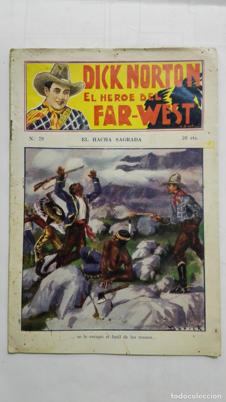 C&oacute;mics: DICK NORTON EL HEROE DEL FAR - WEST, N&ordm; 79, EL HACHA SAGRADA - Foto 1
