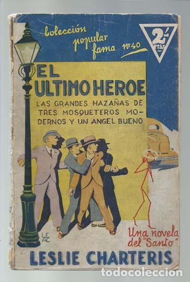 C&oacute;mics: El &uacute;ltimo h&eacute;roe (el Santo), 1934, Juventud, usada. Colecci&oacute;n A.T. - Foto 1