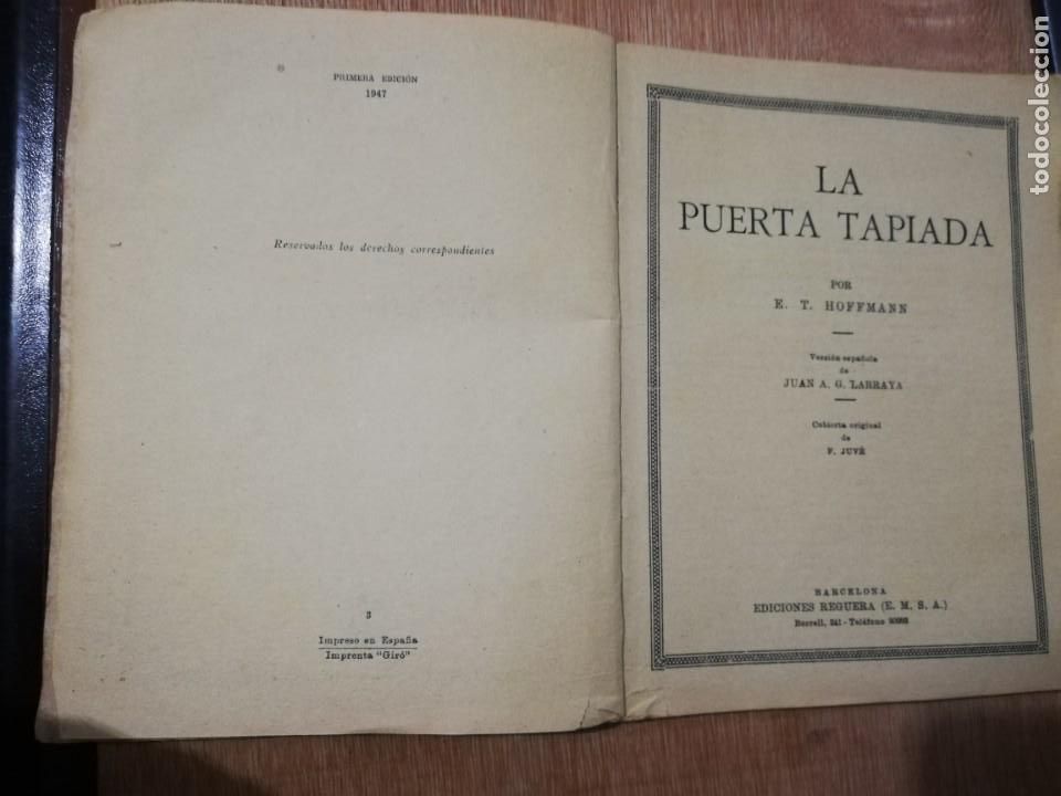 C&oacute;mics: LA PUERTA TAPIADA. E. T. HOFFMAN. COLECCI&Oacute;N OASIS. 91. 1&ordf; EDIC. 1947 - Foto 3