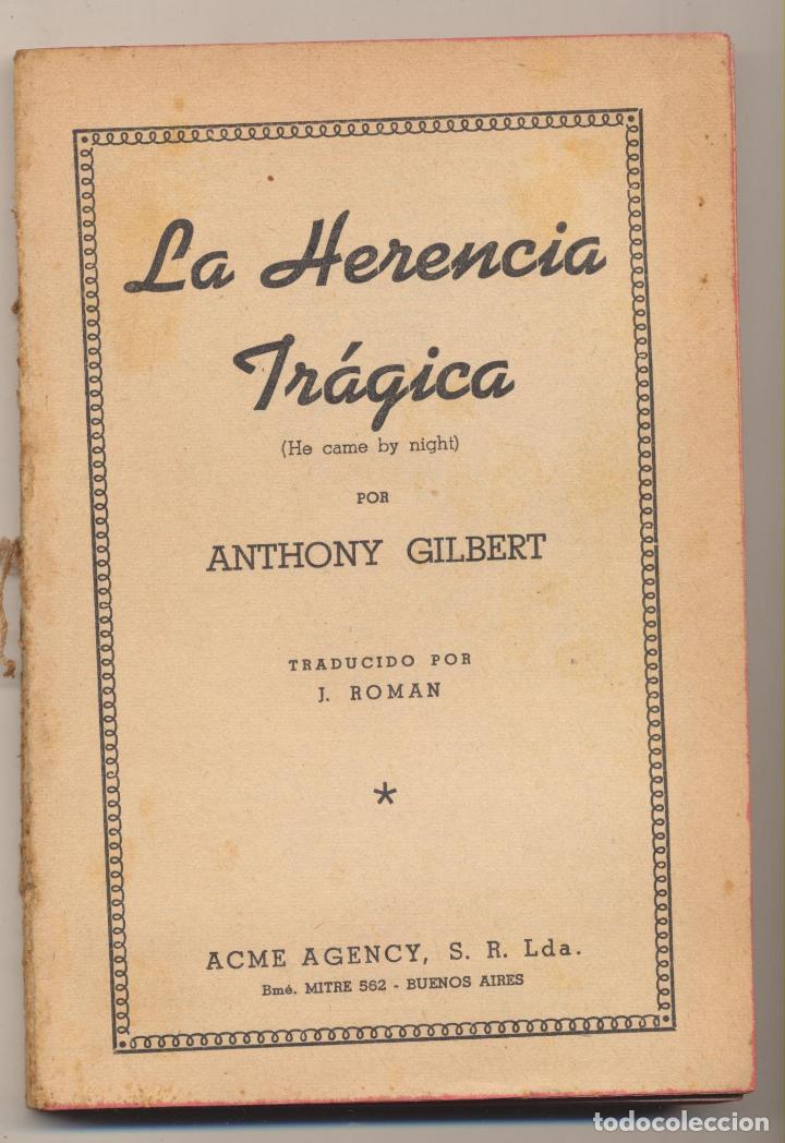 C&oacute;mics: Colecci&oacute;n Rastros n&ordm; 8. La Herencia Tr&aacute;gica. 1&ordf; Edici&oacute;n Acme-Argentina 1944