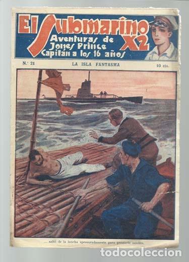 C&oacute;mics: El submarino X2 21, Vecchi, buen estado. Colecci&oacute;n A.T. - Foto 1