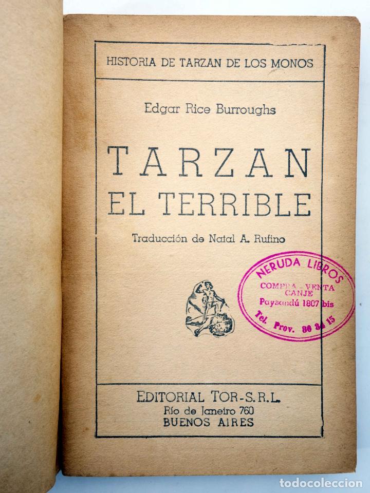 C&oacute;mics: TARZ&Aacute;N 8. TARZ&Aacute;N EL TERRIBLE (Edgar Rice Burroughs) Tor, 1945 - Foto 3