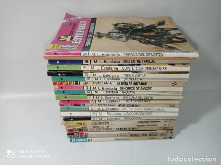 C&oacute;mics: Antiguo y original lote de 20 novelas oeste Estefania - Foto 1