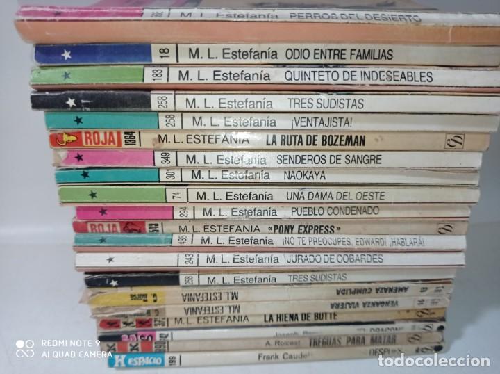 C&oacute;mics: Antiguo y original lote de 20 novelas oeste Estefania - Foto 2