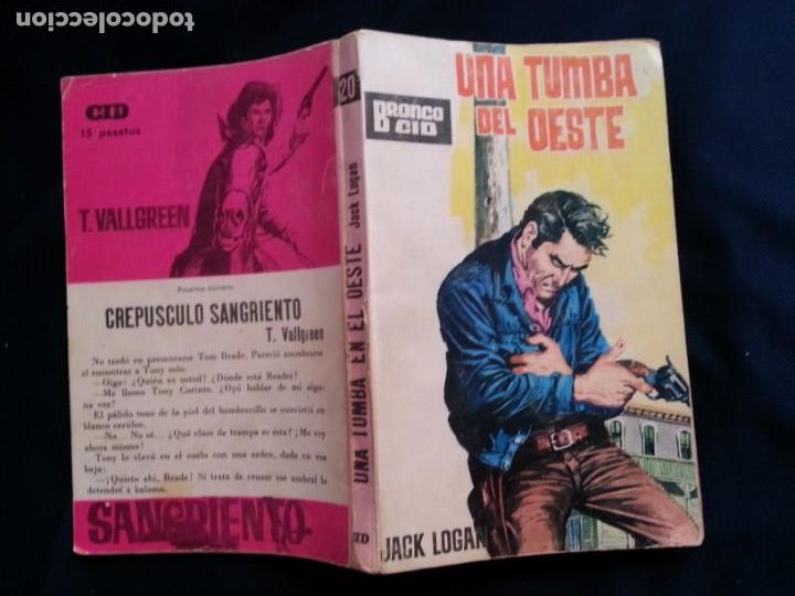 C&oacute;mics: UNA TUMBA DEL OESTE - JACK LOGAN - BRONCO CID 20 - EDICIONES CID - Foto 1