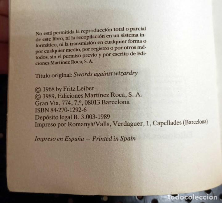 Cómics: Libro Fritz Leiber. Espadas contra la magia, Fafhrd y el ratonero gris.1989 - Foto 4 - 231308110