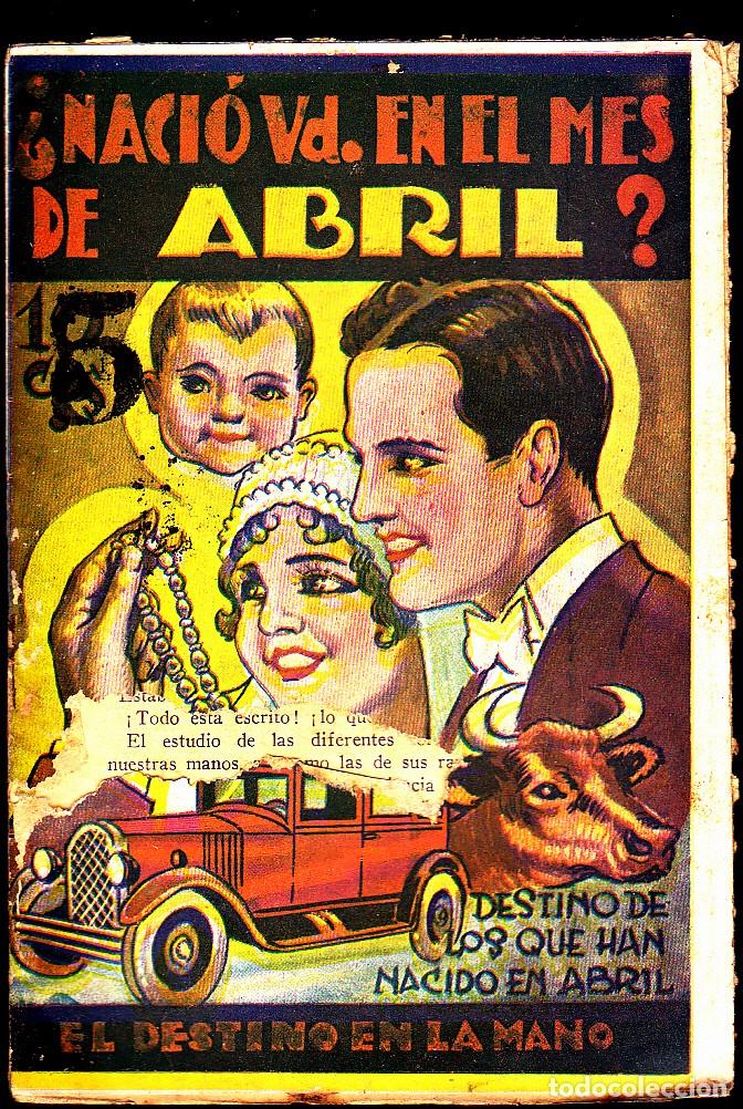C&oacute;mics: EL DESTINO EN LA MANO, &iquest;NACIO EN EL MES DE ABRIL ? EDIT. MARCO - Foto 1