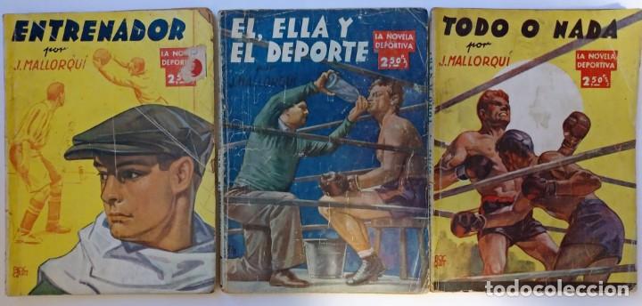 Fumetti: Novelas deportivas n&uacute;m. 1, 2 y 3. J. Mallorqu&iacute;.