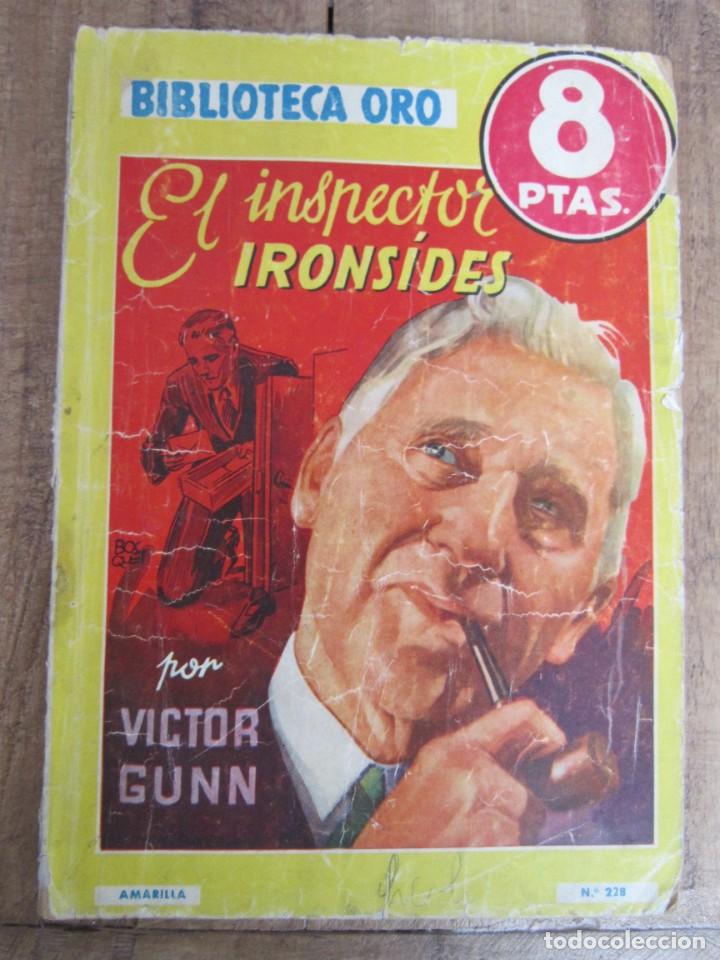 Comics: EL INSPECTOR IRONS&Iacute;DES.VICTOR GUNN. BIBLIOTECA ORO AMARILLA N&ordm; 228. EDITORIAL MOLINO 1948