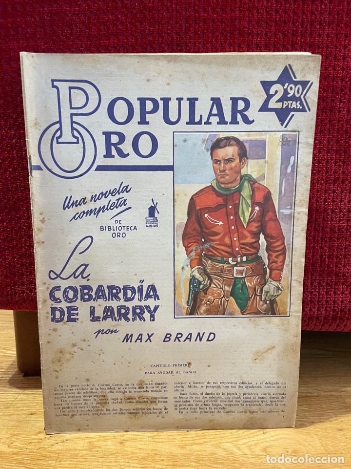 C&oacute;mics: Popular oro La cobard&iacute;a de larry Max Brand - Foto 1