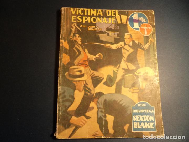 C&oacute;mics: Biblioteca Sexton Blake. n&deg;30. Hymsa. Con se&ntilde;ales de uso. - Foto 1