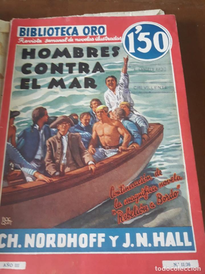 C&oacute;mics: HOMBRES CONTRA EL MAR. NORDHOFF Y HALL. EDITORIAL MOLINO. - Foto 1