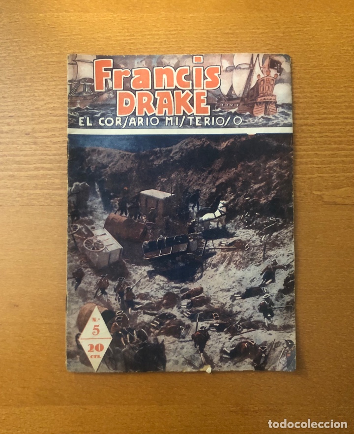 C&oacute;mics: FRANCIS DRAKE EL CORSARIO MISTERIOSO, N&ordm; 5, A&Ntilde;OS 30/40, (TALLERES VECCHI)