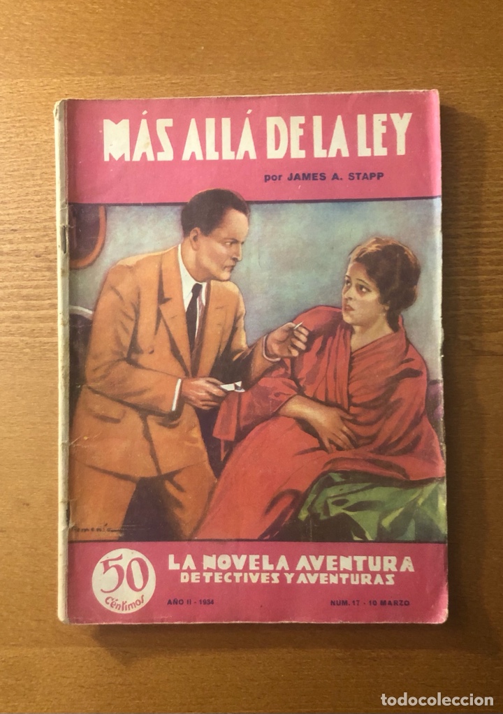 C&oacute;mics: COLECCION LA NOVELA AVENTURA, N&ordm; 17, A&Ntilde;O II, 1934, (EDICIONES HYMSA)