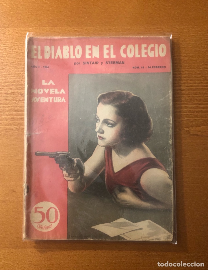 Comics : COLECCION LA NOVELA AVENTURA, N&ordm; 15, A&Ntilde;O II 1934, (EDICIONES HYMSA)