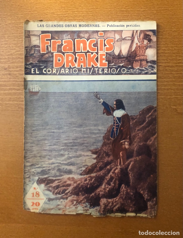 C&oacute;mics: FRANCIS DRAKE EL CORSARIO MISTERIOSO, N&ordm; 18, A&Ntilde;OS 30/40, (TALLERES VECCHI)