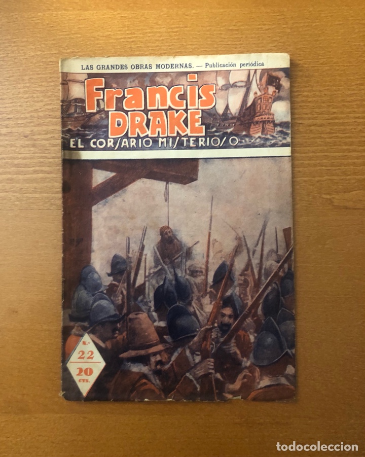 Comics: FRANCIS DRAKE EL CORSARIO MISTERIOSO, N&ordm; 22, A&Ntilde;OS 30/40, (TALLERES VECCHI)