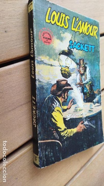 C&oacute;mics: LOUIS L'AMOUR - SACKETT - EDICIONES V&Eacute;TICE 1980 - BOLSILIBROS TUCAN N&ordm; 4 - 162 PGS