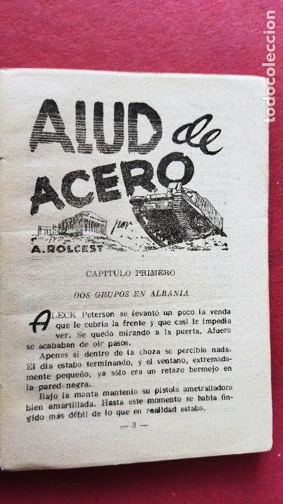 C&oacute;mics: COLECCI&Oacute;N COMANDOS N&ordm; 80 - ALUD DE ACERO - A. ROLCEST - MUY BIEN - Foto 4