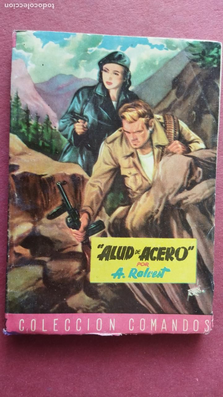 C&oacute;mics: COLECCI&Oacute;N COMANDOS N&ordm; 80 - ALUD DE ACERO - A. ROLCEST - MUY BIEN - Foto 1
