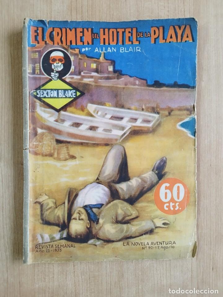 C&oacute;mics: EL CRIMEN DEL HOTEL DE LA PLAYA, ALLAN BLAIR, EDITORIAL HYMSA, A&Ntilde;O III, N&ordm; 92, 1935 ... L5423