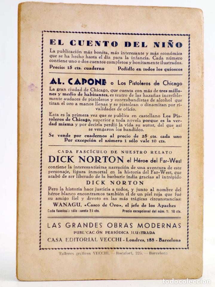C&oacute;mics: DICK NORTON, EL H&Eacute;ROE DEL FAR WEST 81. LOS BUSCADORES DE ORO. Vecchi, Circa 1930 - Foto 2