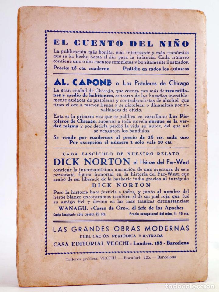 C&oacute;mics: DICK NORTON, EL H&Eacute;ROE DEL FAR WEST 72. AL BORDE DEL ABISMO. Vecchi, Circa 1930 - Foto 2