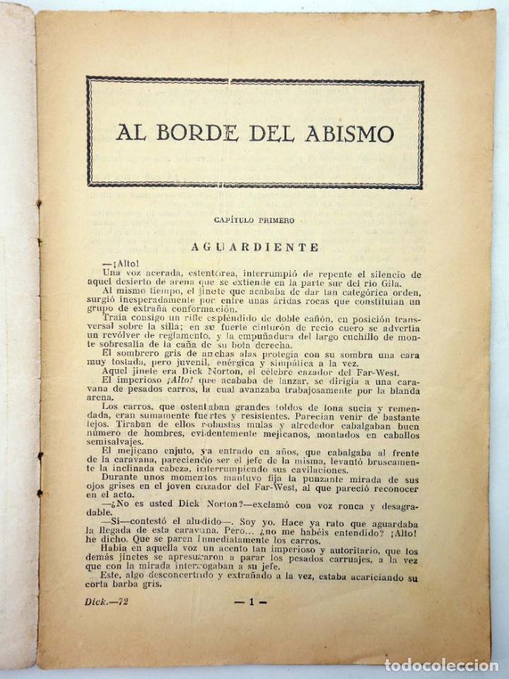 C&oacute;mics: DICK NORTON, EL H&Eacute;ROE DEL FAR WEST 72. AL BORDE DEL ABISMO. Vecchi, Circa 1930 - Foto 3