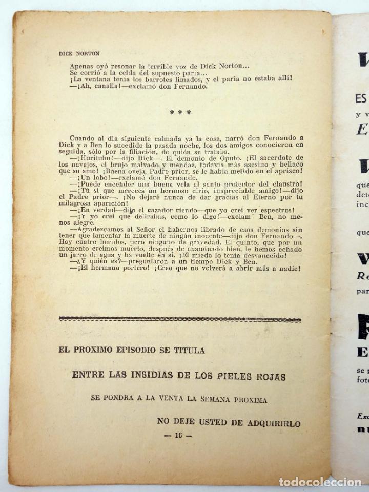C&oacute;mics: DICK NORTON, EL H&Eacute;ROE DEL FAR WEST 34. EL CONVENTO DE R&Iacute;O HERMOSO. Vecchi, Circa 1930 - Foto 4