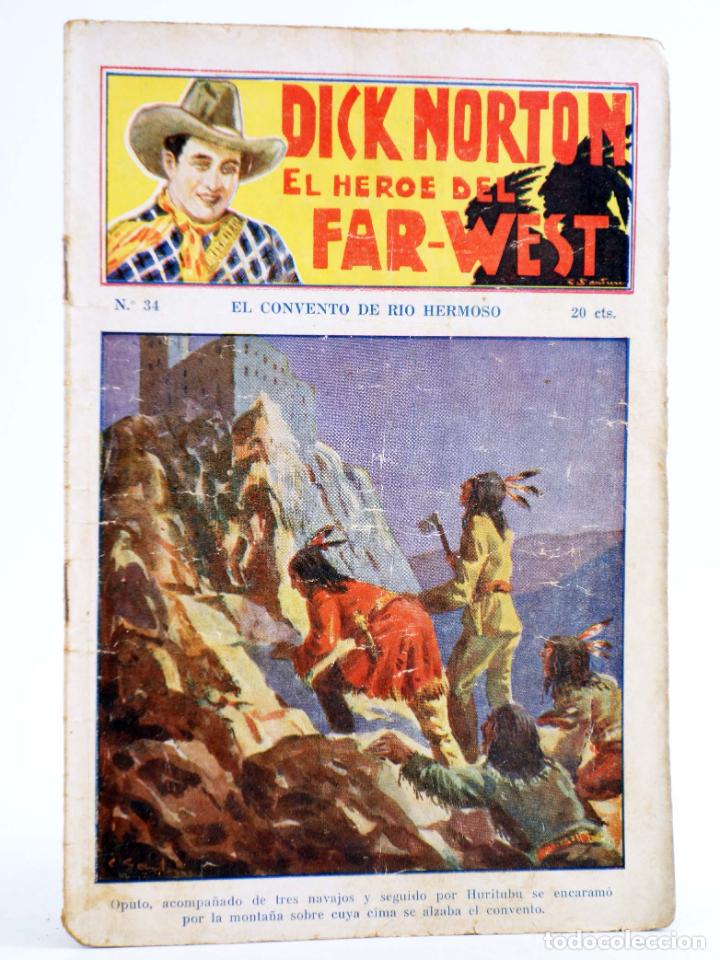 C&oacute;mics: DICK NORTON, EL H&Eacute;ROE DEL FAR WEST 34. EL CONVENTO DE R&Iacute;O HERMOSO. Vecchi, Circa 1930 - Foto 1