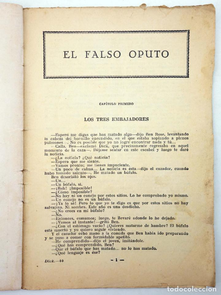 C&oacute;mics: DICK NORTON, EL H&Eacute;ROE DEL FAR WEST 44. EL FALSO OPUTO. Vecchi, Circa 1930 - Foto 3