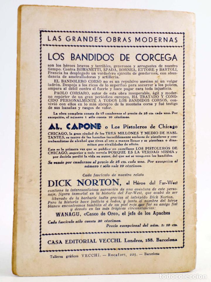 C&oacute;mics: DICK NORTON, EL H&Eacute;ROE DEL FAR WEST 29. EL M&Eacute;DICO ROJO. Vecchi, Circa 1930 - Foto 2