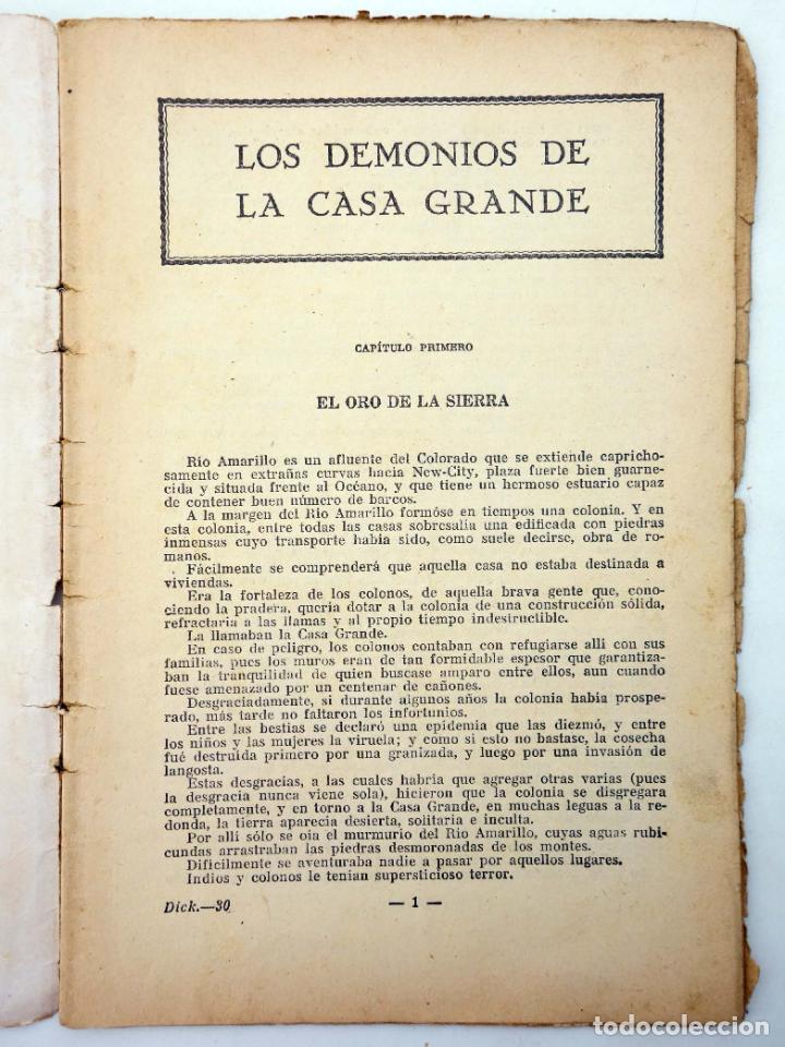 C&oacute;mics: DICK NORTON, EL H&Eacute;ROE DEL FAR WEST 30. LOS DEMONIOS DE LA CASA GRANDE. Vecchi, Circa 1930 - Foto 3