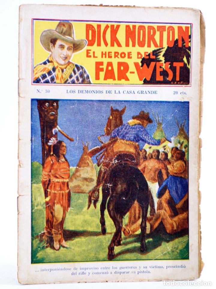 C&oacute;mics: DICK NORTON, EL H&Eacute;ROE DEL FAR WEST 30. LOS DEMONIOS DE LA CASA GRANDE. Vecchi, Circa 1930 - Foto 1