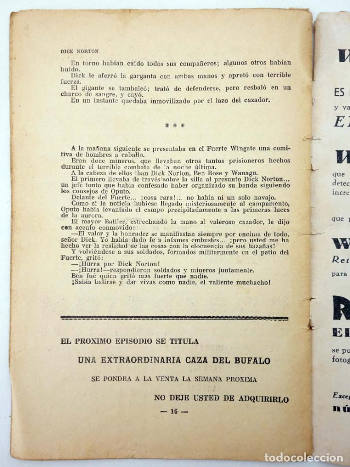 C&oacute;mics: DICK NORTON, EL H&Eacute;ROE DEL FAR WEST 32. LA CAVERNA DE LA SIERRA. Vecchi, Circa 1930 - Foto 4