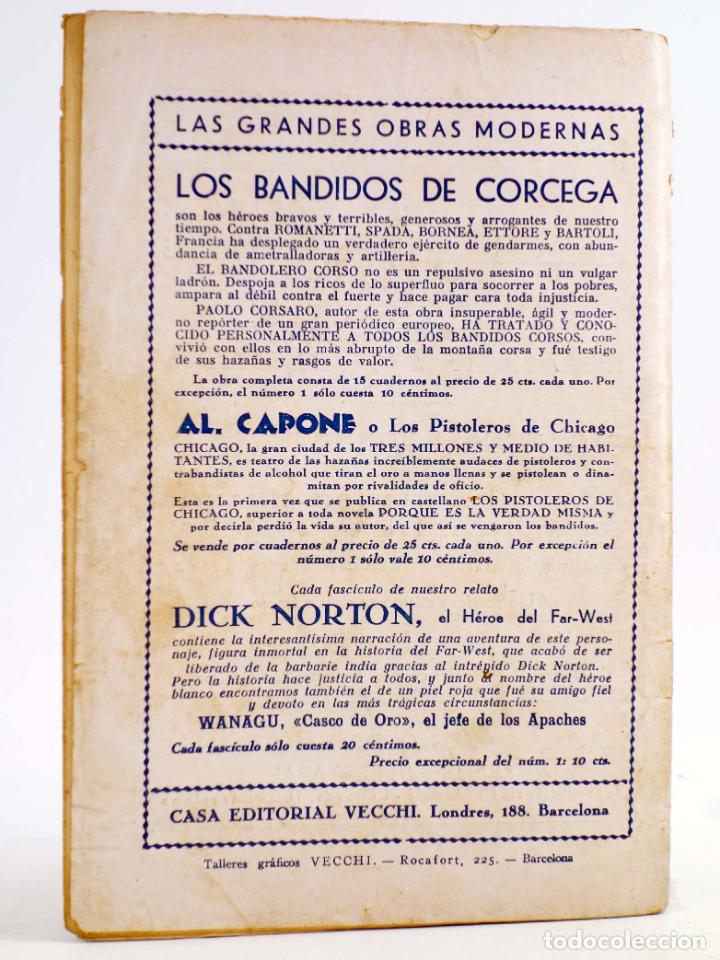 C&oacute;mics: DICK NORTON, EL H&Eacute;ROE DEL FAR WEST 28. OPUTO, EL ASESINO. Vecchi, Circa 1930 - Foto 2