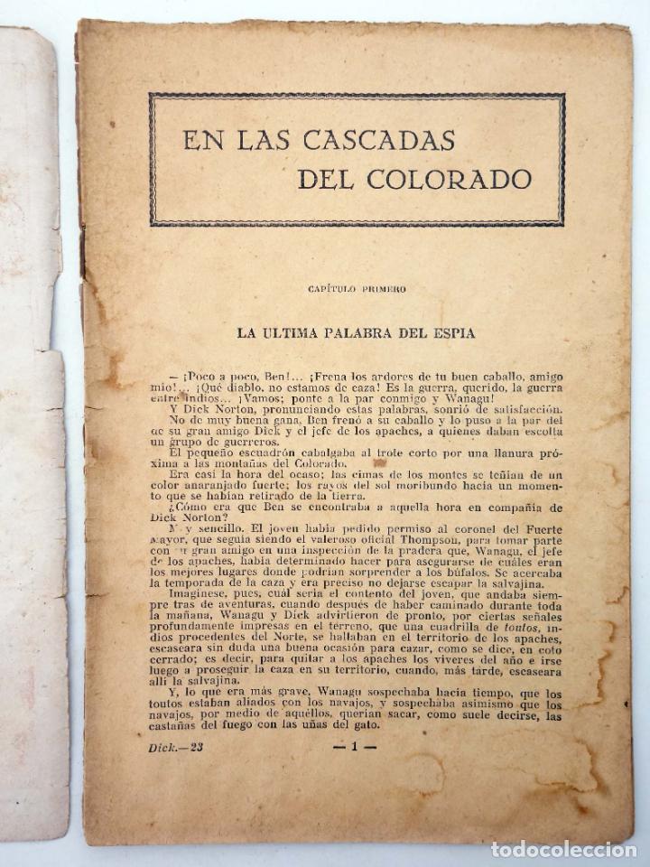 C&oacute;mics: DICK NORTON, EL H&Eacute;ROE DEL FAR WEST 23. EN LAS CASCADAS DEL COLORADO. Vecchi, Circa 1930 - Foto 3
