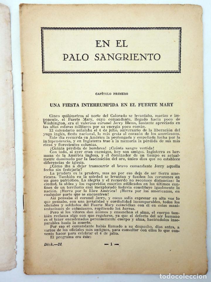 C&oacute;mics: DICK NORTON, EL H&Eacute;ROE DEL FAR WEST 21. EN EL PALO SANGRIENTO. Vecchi, Circa 1930 - Foto 3