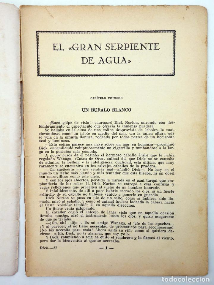 C&oacute;mics: DICK NORTON, EL H&Eacute;ROE DEL FAR WEST 17. EL GRAN SERPIENTE DE AGUA. Vecchi, Circa 1930 - Foto 3