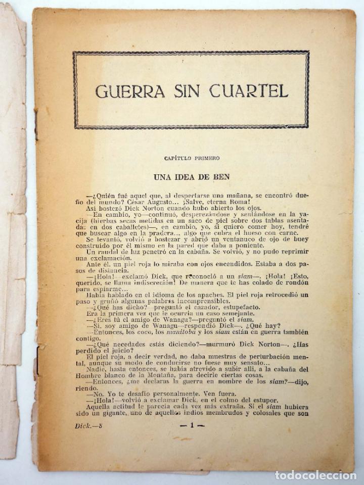 C&oacute;mics: DICK NORTON, EL H&Eacute;ROE DEL FAR WEST 8. GUERRA SIN CUARTEL. Vecchi, Circa 1930 - Foto 3