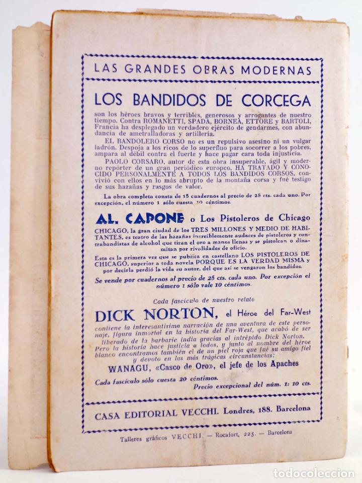 C&oacute;mics: DICK NORTON, EL H&Eacute;ROE DEL FAR WEST 12. WANAGU CASCO DE ORO. Vecchi, Circa 1930 - Foto 2