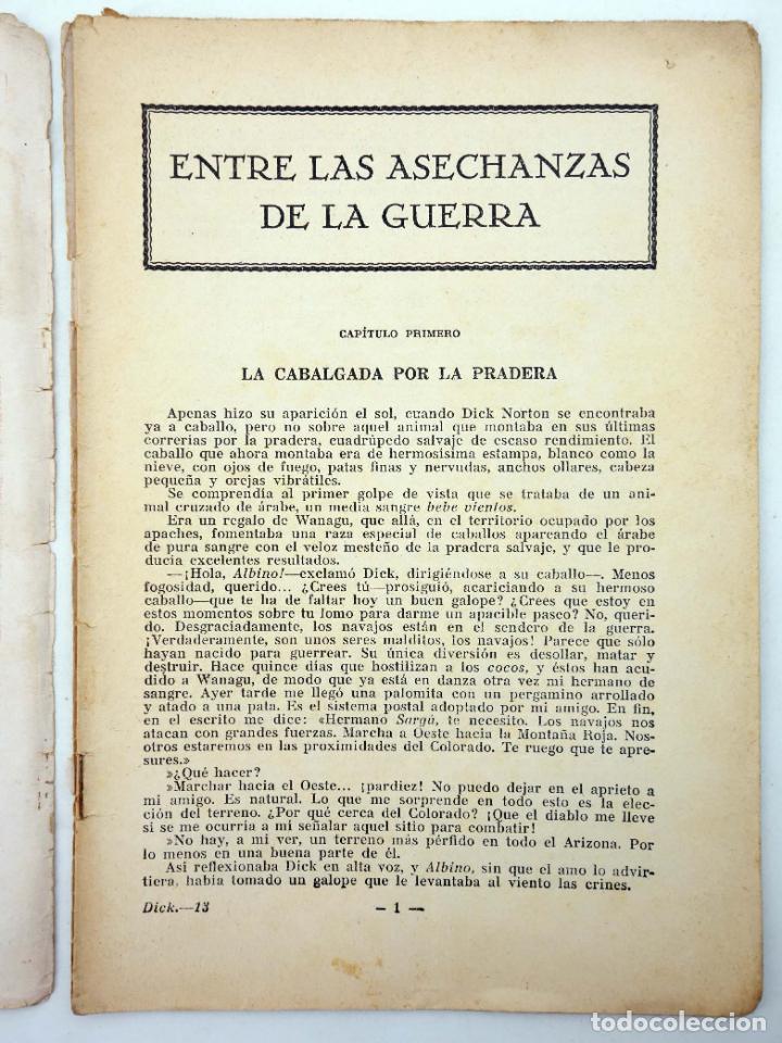 C&oacute;mics: DICK NORTON, EL H&Eacute;ROE DEL FAR WEST 12. WANAGU CASCO DE ORO. Vecchi, Circa 1930 - Foto 3
