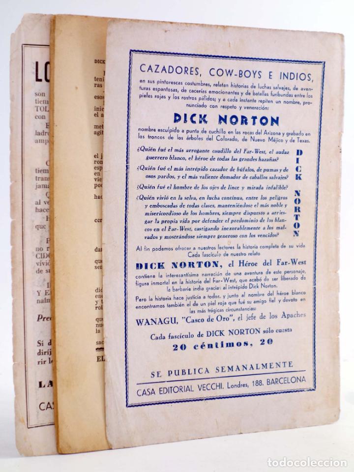 C&oacute;mics: DICK NORTON, EL H&Eacute;ROE DEL FAR WEST 7. LA PRADERA EN LLAMAS. Vecchi, Circa 1930 - Foto 2