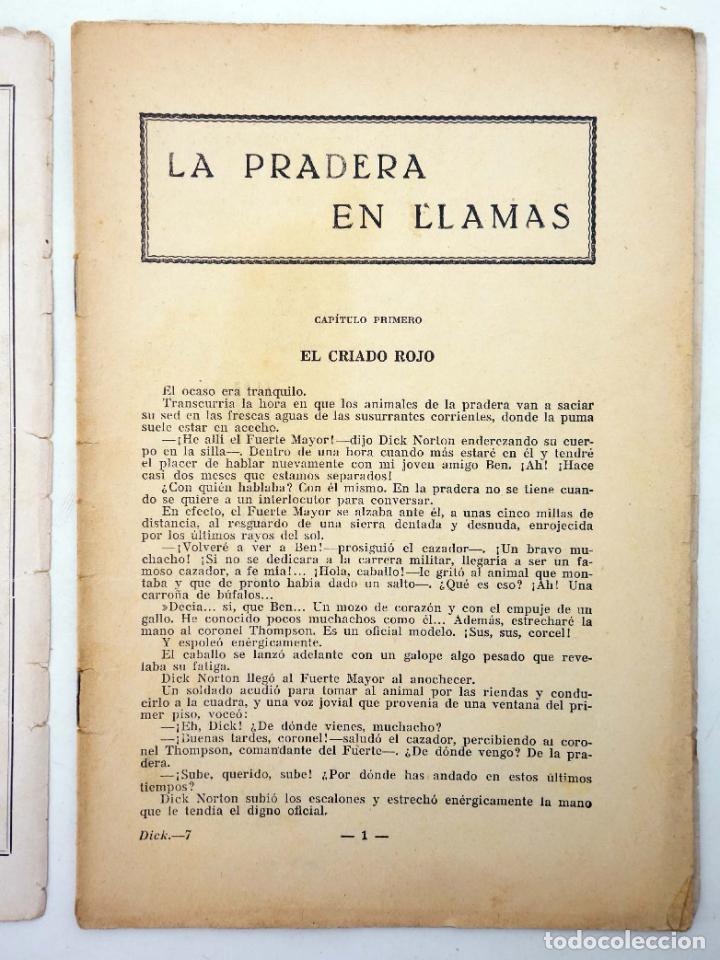 C&oacute;mics: DICK NORTON, EL H&Eacute;ROE DEL FAR WEST 7. LA PRADERA EN LLAMAS. Vecchi, Circa 1930 - Foto 3