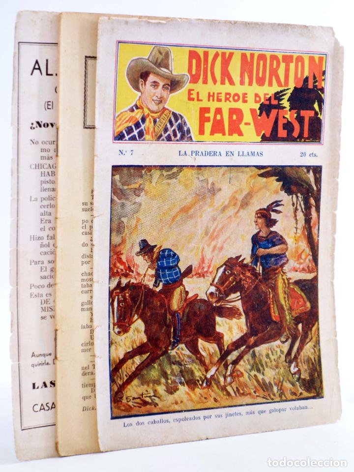 C&oacute;mics: DICK NORTON, EL H&Eacute;ROE DEL FAR WEST 7. LA PRADERA EN LLAMAS. Vecchi, Circa 1930 - Foto 1