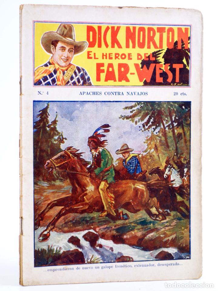 C&oacute;mics: DICK NORTON, EL H&Eacute;ROE DEL FAR WEST 4. APACHES CONTRA NAVAJOS. Vecchi, Circa 1930 - Foto 1
