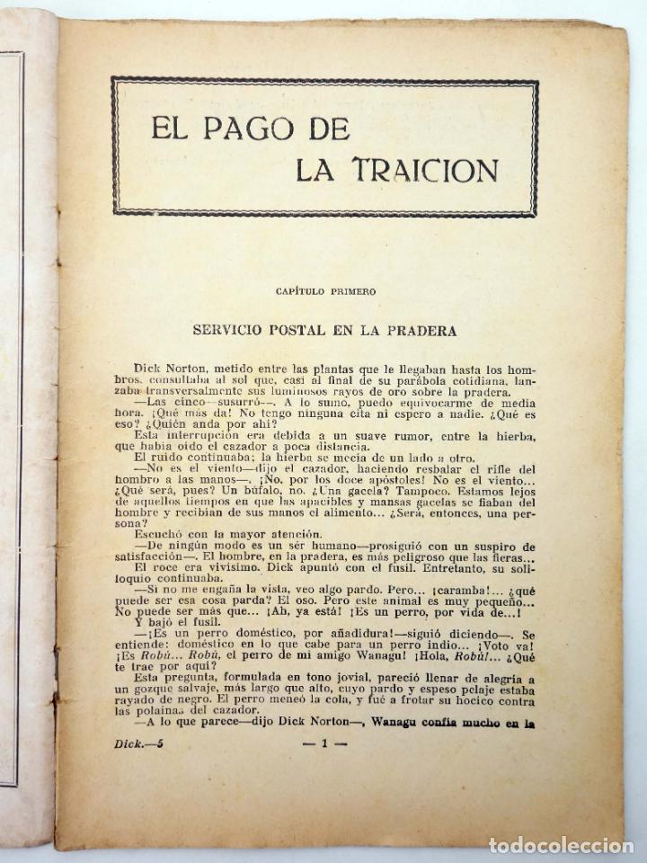 C&oacute;mics: DICK NORTON, EL H&Eacute;ROE DEL FAR WEST 5. EL PAGO DE LA TRAICI&Oacute;N. Vecchi, Circa 1930 - Foto 3