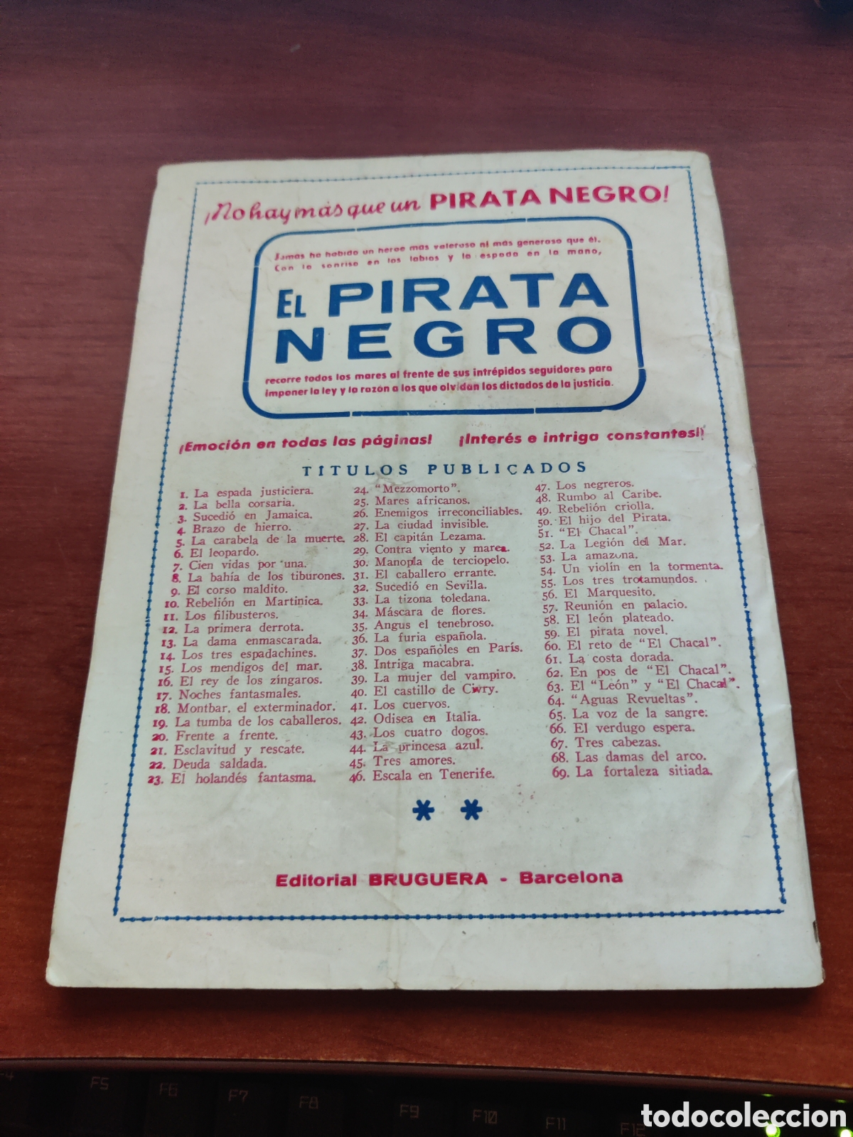 C&oacute;mics: NOVELA EL PIRATA NEGRO MANADA DE LOBOS N&Uacute;MERO 70 - Foto 4