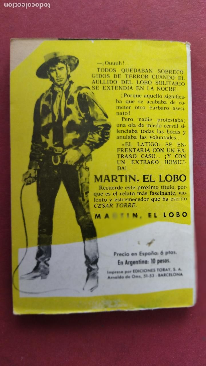 C&oacute;mics: EL IMPLACABLE N&ordm; 20 - PLOMO PARA EL INTRUSO - 1961 TORAY - Foto 3