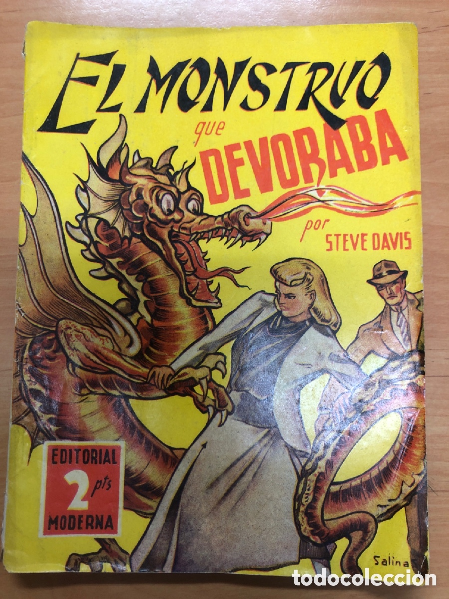 C&oacute;mics: NOVELA TERROR EDITORIAL MODERNA LA NOVELA ARGOS EL MONSTRUO QUE DEVORABA - Foto 1